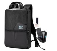 ZINZ Slim & Expandable Laptop Backpack 15.6 16 17 inch Travel Business Backpack Rainproof Daypack for Men and Women，Black