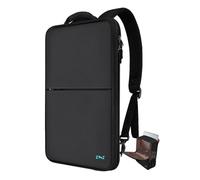 ZINZ Slim & Expandable Laptop Backpack 17 inch Travel Business Backpack Water Resistant Daypack Bookpack for Most 17 inch NoteBooks，Black