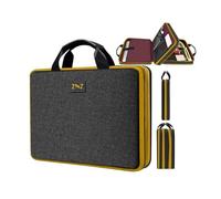 ZINZ Slim Expandable Laptop Case 15.6 Inch Sleeve Upgraded Protective Durable Recycled Carrying Case Compatible with MacBook 15" & 16" and Most 15" 15.6" 16" Notebook,BK01YL01