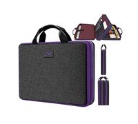 ZINZ Slim Expandable Laptop Case 15.6 Inch Sleeve Upgraded Protective Durable Recycled Carrying Case Compatible with MacBook 15" & 16" and Most 15" 15.6" 16" Notebook,BK01PU01