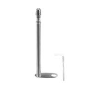Ziociura Flag Pole, Flag Mount, Compatible with Mirror Holes, Adjustable, Tools, Strong Fixing, Simple Installation, Steel Product, Suitable for Bicycles, Motorcycles, Silver