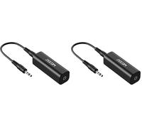 ZIOCOM Ground Loop Noise Isolator, Noise Filter, Eliminate the Buzzing Noise for Car Audio/Home Stereo System with 3.5mm Audio Cable (Pack of 2)
