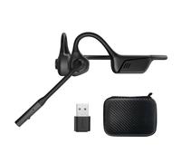ZIOCOM Open Ear Headphone with Mic, AptX-LL, Compatible with Call, Meeting | Air Conduction Headphone with Mute Button and Noise Canceling, Bluetooth V5.1, USB-A&C Dongle, Lightweight