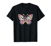 Zion Butterfly - Personalized Cute Name Word Art T-Shirt