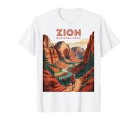 Zion Canyon Hiking Sandstone Souvenir Utah National Park T-Shirt