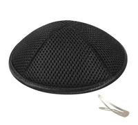 Zion Judaica Deluxe Mesh Kippot for Affairs or Everyday Use Single or Bulk Orders - Optional Custom Imprinting Inside for Any Affair (1PC, Black)