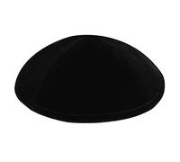 Zion Judaica Deluxe Velvet Kippah Rimless Kippot in Bulk for Occasions Religious Ceremonies, Black, One size