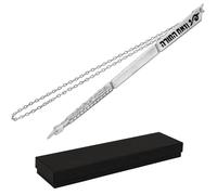 Zion Judaica Torah Yad Pointer with Jerusalem Etching in a Gift Box - Vzot Hatorah Hebrew Inscription, Triangle Easy-Grip, Bar Mitzvah Gift, Black Lettering