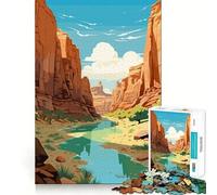 Zion National Park 1000 Piece Jigsaw Brain Skill Game High Precision Die Cut Fascinating Hobby for Idle Moments (38x26cm)