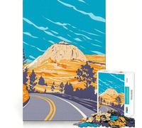 Zion National Park Jigsaw for Adults 1000 Pieces Think Skill Game High Precision Die Cut Entertaining Challenge for Spare Time (50x75cm)