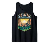 Zion National Park Outdoor Retro Vintage Utah Hiking Trail Tank Top