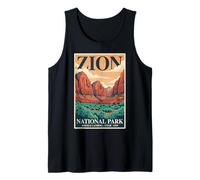 Zion National Park Outdoors Angels Landing Utah 1919 Hiking Tank Top