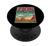 Zion National Park Outdoors Angels Landing Utah 1919 PopSockets Adhesive PopGrip
