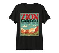 Zion National Park Outdoors Angels Landing Utah 1919 Premium T-Shirt
