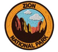 Zion National Park Patch Patches for Iron On Clothes Jeans Women Men Kids Children Backpacks Jackets DIY Projects Ideal Crafting Embroidered Souvenir Travel Adventure ID45095