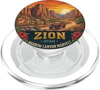 Zion National Park Sunset Canyon Desert Adventure PopSockets PopGrip for MagSafe