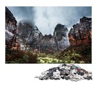 Zion National Park USA Jigsaw Puzzles for Adults 1000 Piece Impossible Jigsaw Puzzles for Adults Perfect DIY Art Decor Or Birthday Gift 1000 PCS(38x26cm)