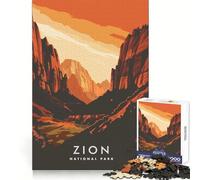Zion National Park Utah 1000 Pieces Jigsaw Puzzles for Adults Boost Memory Gentle Pastime Quality Cut Nice Gift (38x52cm)