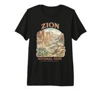 Zion National Park Utah Camping Souvenir Travel Premium T-Shirt