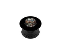 Zion National Park Utah Find Your Wild Vintage Nature Badge PopSockets Adhesive PopGrip