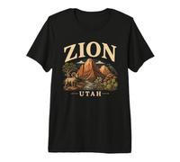 Zion National Park Utah Hiking Camping Souvenir Premium T-Shirt