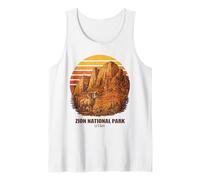 Zion National Park Utah Retro Camping Hiking Souvenir Tank Top