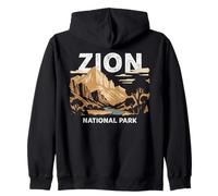 Zion National Park Utah, Scenic Hiking Nature Vintage Zip Hoodie