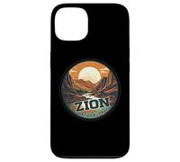 Zion National Park Vintage Sunset Landscape Case for iPhone 13