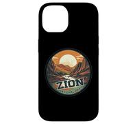 Zion National Park Vintage Sunset Landscape Case for iPhone 14