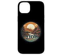 Zion National Park Vintage Sunset Landscape Case for iPhone 14 Plus