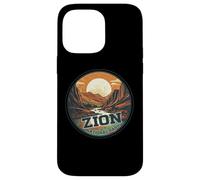 Zion National Park Vintage Sunset Landscape Case for iPhone 14 Pro Max