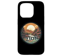 Zion National Park Vintage Sunset Landscape Case for iPhone 15 Pro