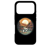 Zion National Park Vintage Sunset Landscape Case for iPhone 17 Pro
