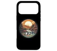 Zion National Park Vintage Sunset Landscape Case for iPhone 17 Pro Max