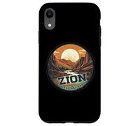 Zion National Park Vintage Sunset Landscape Case for iPhone XR
