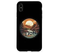 Zion National Park Vintage Sunset Landscape Case for iPhone XS Max