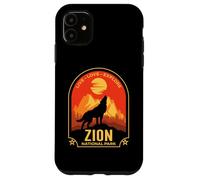 Zion Utah Live Love Explore Howling Wolf Design Case for iPhone 11