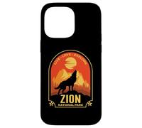 Zion Utah Live Love Explore Howling Wolf Design Case for iPhone 14 Pro Max