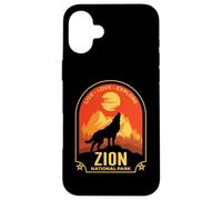 Zion Utah Live Love Explore Howling Wolf Design Case for iPhone 16 Plus
