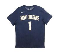 Zion Williamson NBA Tee- male- Nike- T-Shirts- Blue- XL- Tops XL