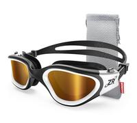 ZIONOR Mens Womens Polarized Swimming Goggles [Upgrade], G1 Swimming Goggles with Mirror/Smoked Lens, UV Protection, Anti Fog, Adjustable Strap, Professional Comfort,