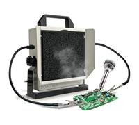 Ziopetru Solder Smoke Absorber, Multifunctional Solder Fume Extractor, Solder Fan with Tiltable Bracket, Fume Extractor Soldering, with 2 PCS Work Aid Clips Suitable for Soldering