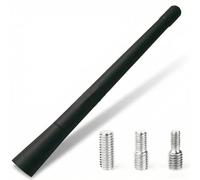 ZIOYANE 1Pcs Mini Car Radio Aerial Antenna,17.5cm Universal FM AM DAB Replacement for Vehicle Roof Mast with Strong Reception Positioning Function for M4 M5 M6 Screws (Black)