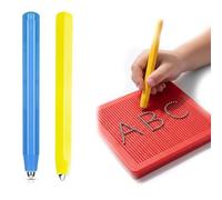 ZIOYANE 2Pcs Magnetic Replacement Pens, Safe & Durable Drawing Board Pens for Teens & Adults (Yellow Blue)
