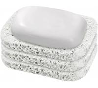 ZIOYANE 3Pcs Eco-Friendly Soap Lift, Natural Soap Dish Recyclable Non-Slip Soaps Holder with Drainage for Bathroom Kitchen & Shower(White)