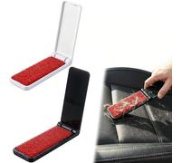 ZIOYANE Pack of 2 Lint Brush, Foldable Lint Remover & Mini Reusable Plastic Brush for Clothing Sofa & Pet Hair, Portable Fabric Care Tool