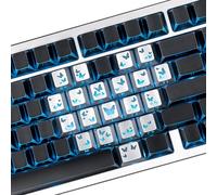 Zioyihan Silver Butterfly Side Printed Mechanical Keyboard Cap