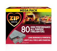 ZIP 80 Firelighters, High Performance All Purpose for Open Fires, Wood Burner, Multi Fuel Stove, BBQ, Firepit, Chiminea and Bonfires
