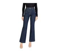 Zip and Button Fastening Jeans with Pockets - female - Guess - Flare Jeans - Blue - W28 L34 - Jeans W28 L34