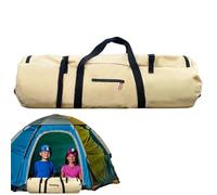 Zip Duffel Bag, Waterproof Travel Tent Bag, Extra Large Travel Bags, Portable Tent Bag with Double Handles, Duffel Travel Sports Equipment Bag for Tent Bags with Double Handle, 1 khaki, see